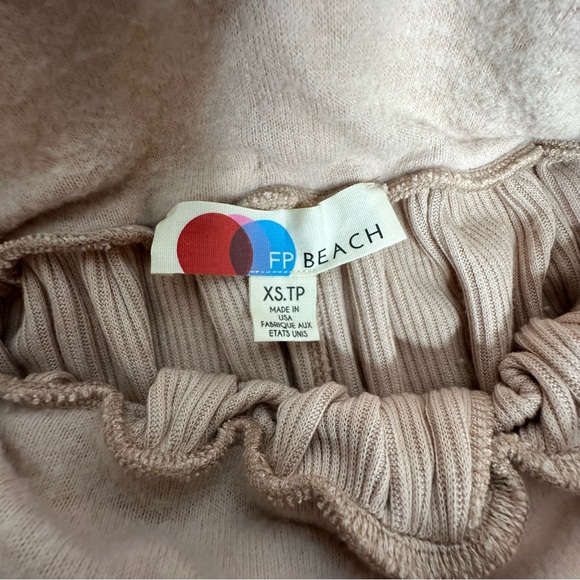 FINAL LAST CHANCE Free People Beach Soft Wide Leg Trouser Pants xs in blush - Picture 4 of 12